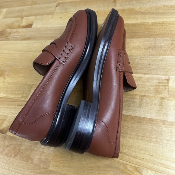 MADEWELL The Vernon Loafer Dried Maple Brown Leather $158 NL839 Size 7.5 - Picture 6 of 10